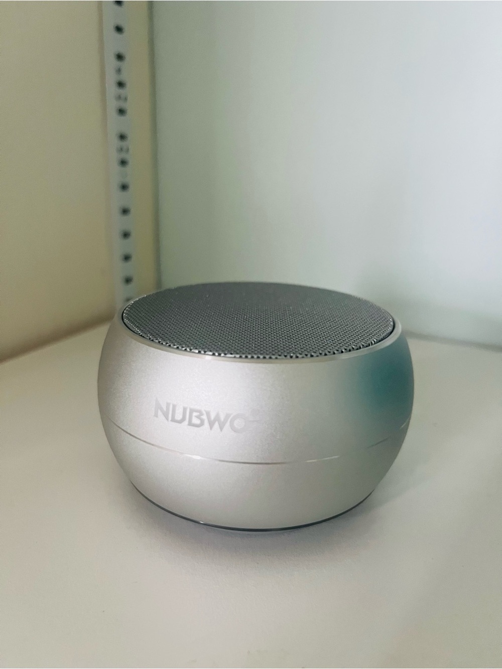 Silver Portable Bluetooth Speaker - Compact Wireless Audio